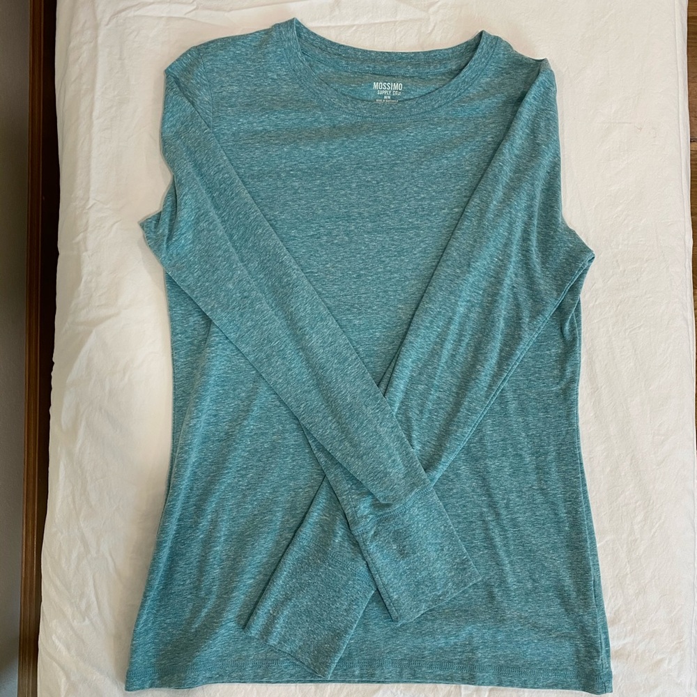 Blue long sleeve top